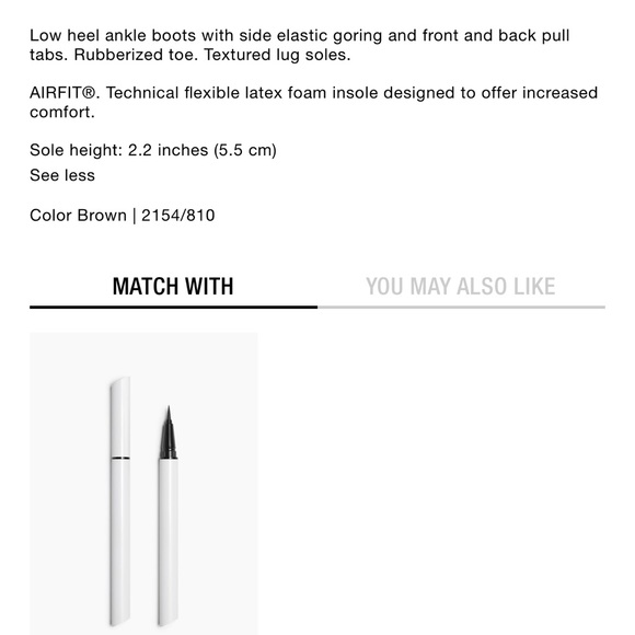 Zara low heeled textured lug ankle sole boots - Picture 5 of 7